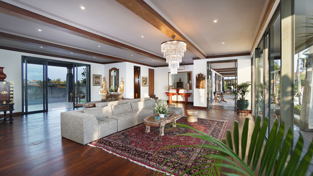 Tirtha Bayu Villa II - Living room layout